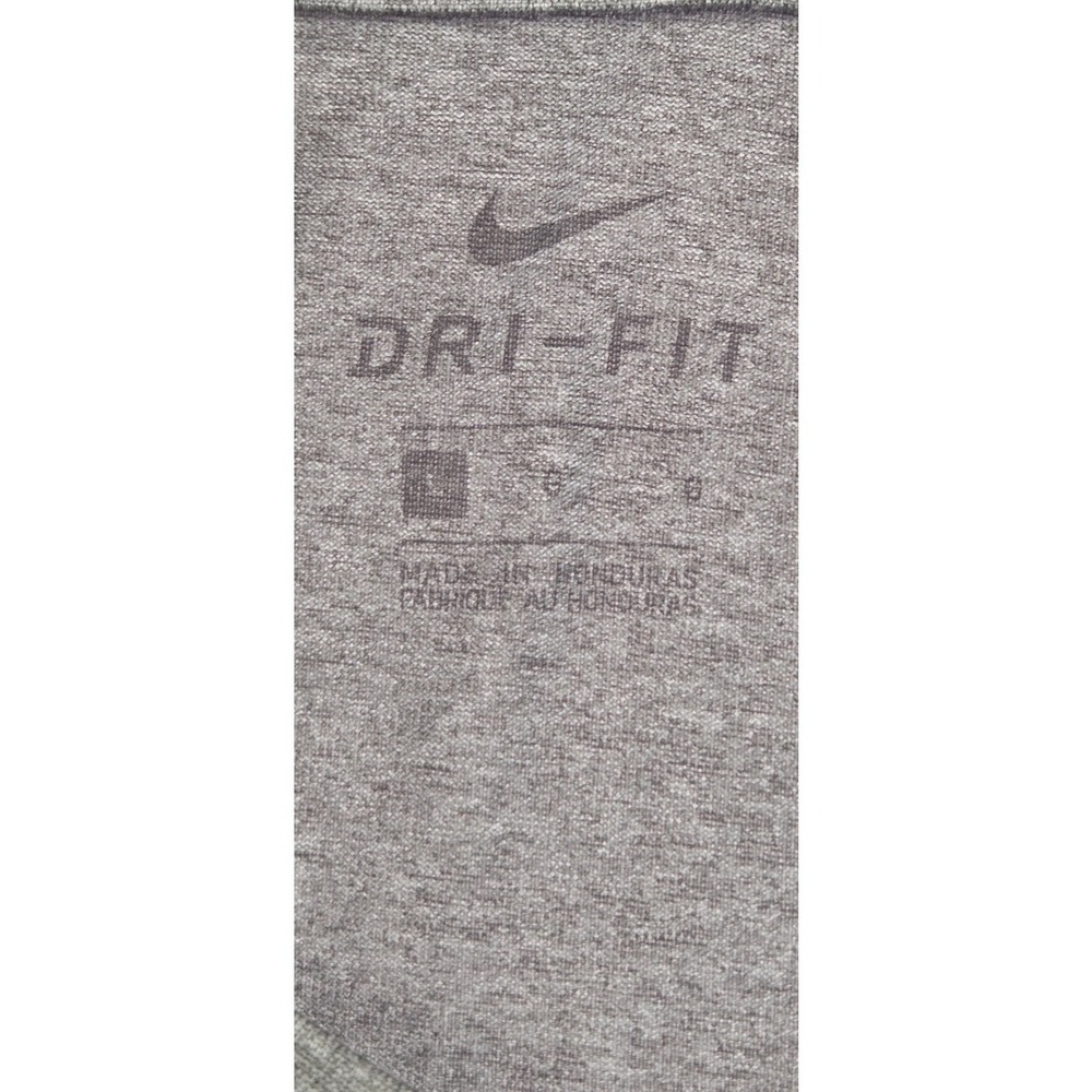 Nike Dri-FIT T-Shirt Womens Large Gray Heather Performance Athleisure SS
